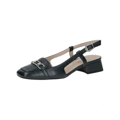 Abbildung von CAPRICE Damen Slingback Loafer aus Leder Kleiner Absatz, Blau (Ocean Nappa), 37.5 EU
