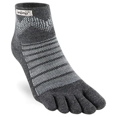 Abbildung von Injinji Outdoor Midweight Mini Crew Merino Socken, slate, L