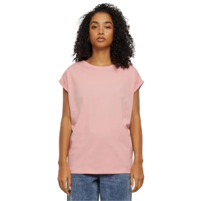 Abbildung von Urban Classics Extended Shoulder Tshirt basic, Damen, Größe: Medium, Lemonadepink