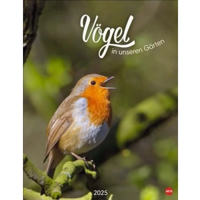 Abbildung von Vögel in unseren Gärten Posterkalender 2025: Viele Fotos und informative Texte zu 12 Vogelarten einem faszinierenden Wandkalender. Dekorativer Kalender mit Mehrwert für Tierfreunde.