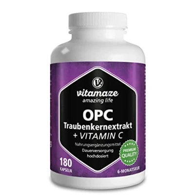 Abbildung von Vitamaze OPC TRAUBENKERNEXTRAKT hochdosiert+Vitamin C