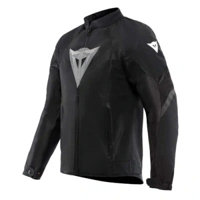 Abbildung von Dainese Air Graphics Tex Jacket, Sommer Motorradjacke, belüftet und leicht, mit weichen Protektoren an Schultern Ellenbogen, Mann, Schwarz/Weiß Diamant, 54