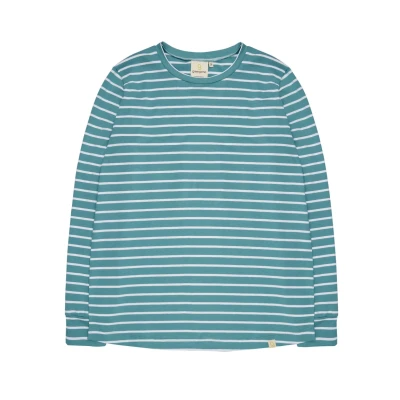 Abbildung von loud + proud Ringel Langarmshirt, Damen, Größe: 38, Hellblau