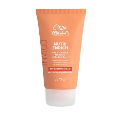 Abbildung von Wella Professionals Invigo Nutri Enrich Deep Nourishing Hair Mask Haarmaske mit Vitamin E und Panthenol intensive Haarpflege für kaputtes Haar 75 ml