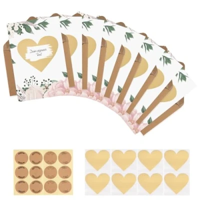 Abbildung von Carehabi Rubbelkarten zum selber beschriften Glückwunschkarte, Postkarte Geburtstag Happy Birthday Karten als Postkarten Set ideal Grußkarte und Gutschein für Männer Frauen