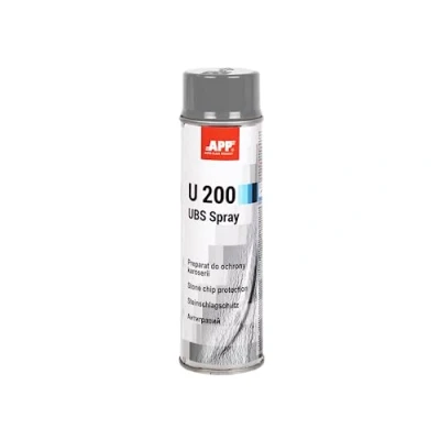Abbildung von APP U200 UBS Überlackierbarer Unterbodenschutz Spray für Autos und Wohnwagen aus Kunstharz Kautschuk Steinschlagschutz Korrosionsschutz Grau 500 ml