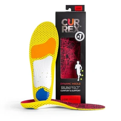 Abbildung von CURREX RunPro Sohle Entdecke Deine Einlage für eine neue Dimension des Laufens, Dynamische Einlegesohle, Rot Low Profile Gr. EU 34.5 36.5/ XS