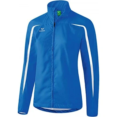 Abbildung von erima Damen Jacke Laufjacke, new royal/weiß, 38, 8060702
