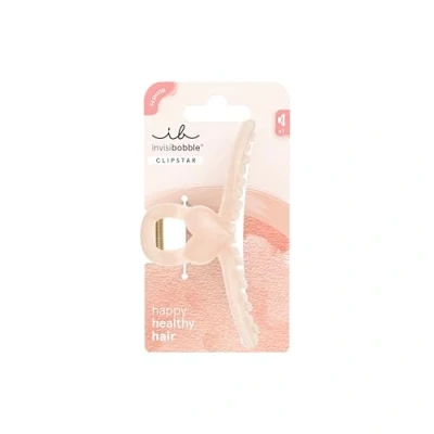 Abbildung von invisibobble CLIPSTAR L Heartbeat (1 Stück) Große Haarspange in Rosa mit Herz Detail für Damen, Kinder &amp; Mädchen Haarspangen Set dünnes Haar verspielte, romantische Looks