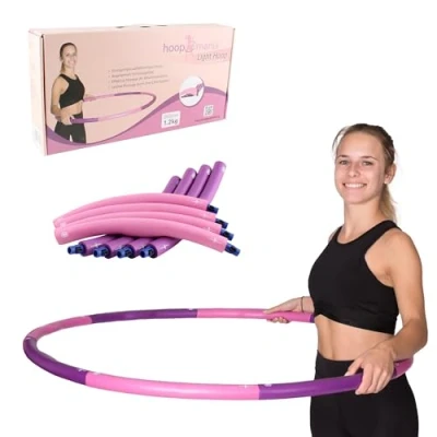 Abbildung von HOOPOMANIA Light Hoop [1,2 kg] Hula Reifen Erwachsene in pink Hulahoop zum Abnehmen