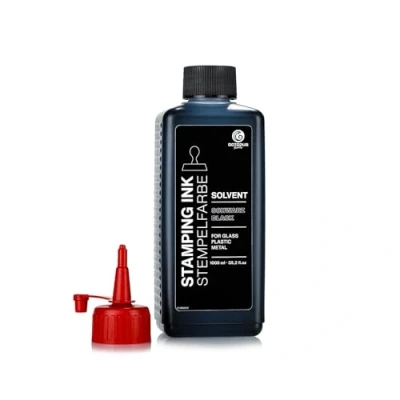 Abbildung von Octopus 1000 ml Solvent Stempelfarbe schwarz, auf Lösemittelbasis für nichtsaugende und nichtporöse Untergründe, lasierend