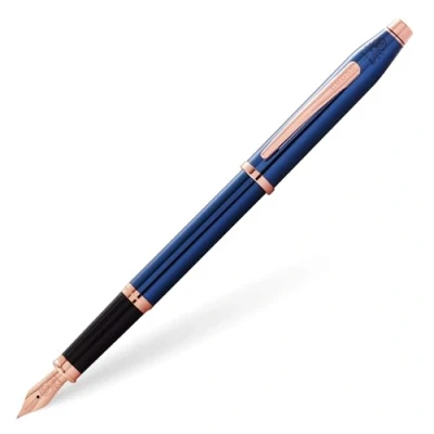 Abbildung von Cross Century II Cobalt Blue Lacquer FP M Kostenlose Gravur