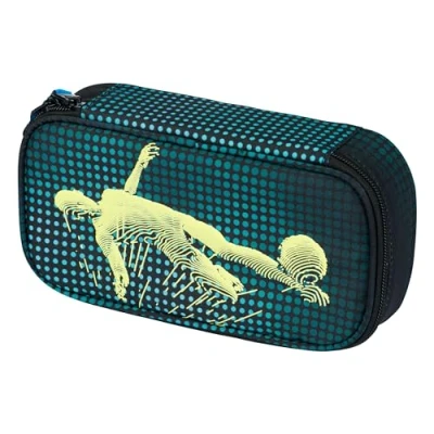 Abbildung von Baagl Federmäppchen für Mädchen Schulmäppchen Schreibwaren Schulsachen Federtasche, Jungen Federmappe, Mäppchen Schule (Football Player)