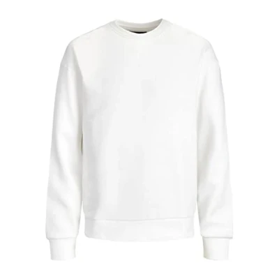 Abbildung von JACK &amp; JONES Herren JJEHOLMEN Sweat Crew Neck, White/REG FIT, M