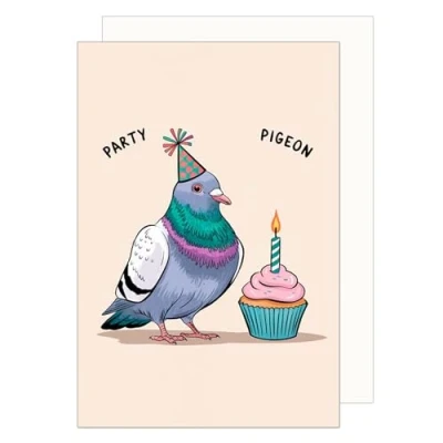 Abbildung von Edition Seidel Premium Geburtstagskarte mit Umschlag. Glückwunschkarte Grußkarte Karte lustigem Spruch Geburtstag Happy Birthday Mann Frau Teenager Taube (G3635 SW024)