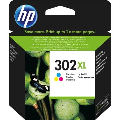 Abbildung von HP Tintenpatrone »302XL«, (Packung), original Druckerpatrone 302 cyan/magenta/yellow XL