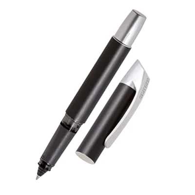 Abbildung von Online Campus Colour Line Rollerball für Rechtshänder ergonomisches Griffstück Standard Tintenpatronen mit hochwertigem Roller Ball Farbe schwarz
