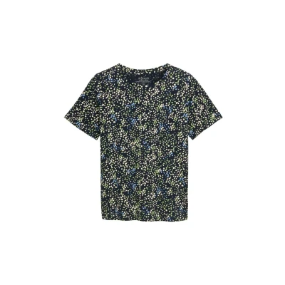 Abbildung von TOM Tailor Tshirt print, Damen, Größe: 50, Multicolor navy dot structure