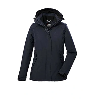 Abbildung von killtec Damen Funktionsjacke/Outdoorjacke mit abzippbarer Kapuze KOW 37 WMN JCKT, dunkelnavy, 46, 39702 000