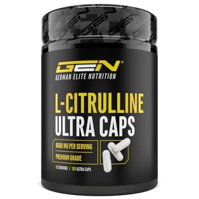 Abbildung von L Citrullin 360 Kapseln Extra hochdosiert mit 1100 mg je Kapsel 6600 pro Portion DL Malat 2:1 aus pflanzlicher Fermentation Ohne unerwünschte Zusätze Laborgeprüft