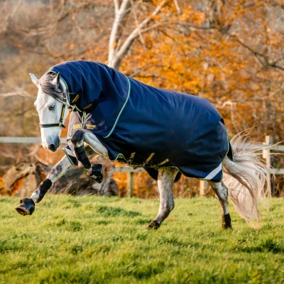 Abbildung von Rambo Turnout Duo Force 2.0 Navy/Teal 115/168