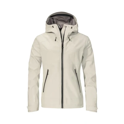 Abbildung von Schöffel Style Cascata Regenjacke / wasserabweisende Jacke, Damen, Größe: 42, Natur