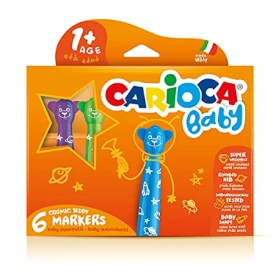 Abbildung von Carioca C4742815 1 42815 Marker Teddy Bear, Sortiert, 6 Stück (1er Pack)