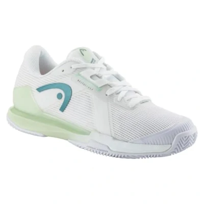 Abbildung von Head Sprint PRO 4.0 Tennisschuh für Sandplätze, Damen, Größe: 42, White lightgreen Schuhe