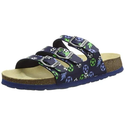 Abbildung von Superfit Jungen Fussbettpantoffel Pantoffeln, Blau (Blue/Green 8020), 25 EU