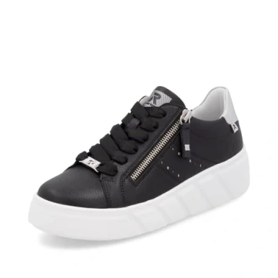 Abbildung von Rieker Sneaker low, Damen, Größe: 39, black white w Schuhe