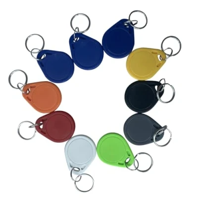Abbildung von YARONGTECH® 10PCS Wasserdicht ABS 13.56MHz ISO14443A MIFARE Classic 1K NFC RFID Token, Schlüsselanhänger, Tag