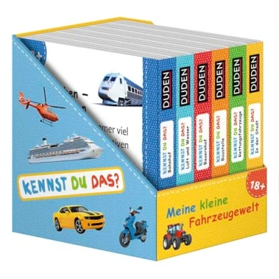 Abbildung von Duden 12+: Kennst du das? Meine kleine Fahrzeugewelt (Würfel): 6 Mini Bücher