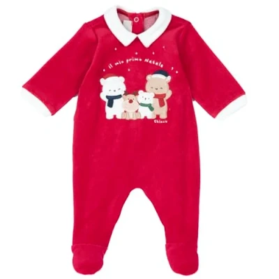 Abbildung von Chicco Christmas Strampler für Kinder, Größe: 56, Red