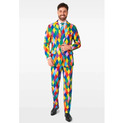 Abbildung von Suitmeister Harleclown SET Anzug, Herren, Größe: Small, Multicoloured