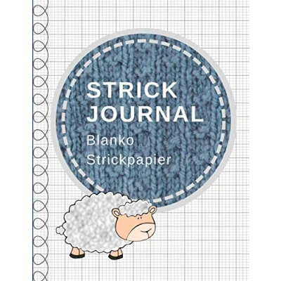 Abbildung von Strick Journal: Blanko Strickpapier, Strickmuster Notizbuch, Verhältnis 4:5