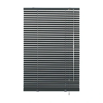 Abbildung von Deco Company Alu Jalousie ohne Bohren, Zum Klemmen, Inkl. Klemmträgern, Sichtschutz, Lichtschutz, Blendschutz, Aluminium Jalousie, Schiefer, 115 x 175 cm