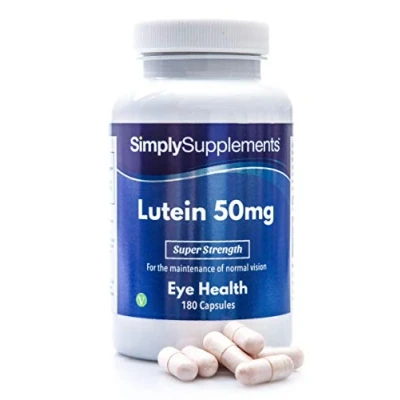 Abbildung von Lutein 50mg 180 Kapseln Geeignet für Veganer Versorgung von bis zu 6 Monaten SimplySupplements