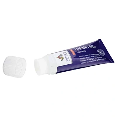 Abbildung von Shoeboy&#039;s Leather Cream Schuhcreme mit Schwammaufträger für Glattleder, farblos, 1er Pack (1 x 75 ml)