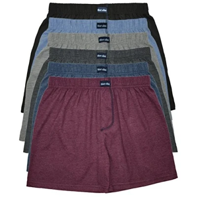 Abbildung von MioRalini TOPANGEBOT Boxershorts farbig weich &amp; locker in neutralen Farben klassischen Unifarben Herren Boxershort, 6 Stück Ohne Eingriff 01, S 4