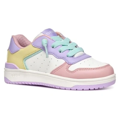 Abbildung von Geox Washiba GIRL Sneaker low für Kinder, Größe: 28, Lilac/light yellow Schuhe