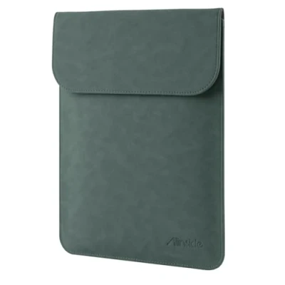 Abbildung von Allinside 13 Zoll Hülle Tasche wasserdichte Laptophülle für MacBook Air 2018 2024 (A1932 A2179 A2337 M1)/ Pro 2016 (A2338 M1 A2251 A2289 A2159 A1989 A1706 A1708), Dunkelgrün