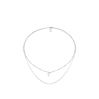 Abbildung von Elli 2LAYERS Halskette, Damen, Größe: 40, Silber