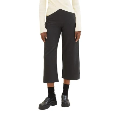 Abbildung von TOM Tailor Denim Stoffhose, Damen, Größe: Medium, Shale grey melange