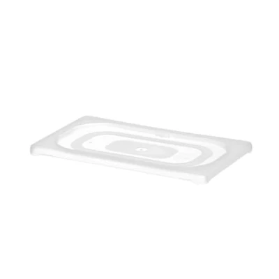 Abbildung von HENDI Gastronorm Deckel, Temperaturbeständig von 40 bis 80C, Passend allen Polypropylen Gastronombehältern, inkl. HACCP Aufbewahrungsbehältern, Polypropylen, GN 1/4, 265x162mm, Transparent