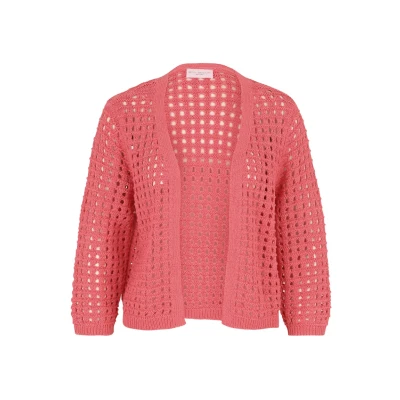 Abbildung von Betty Barclay MIT Effektgarn Strickjacke, Damen, Größe: 38, Calypso coral