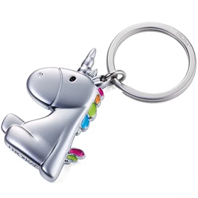 Abbildung von TROIKA Unicorn KR17 08/MA Schlüsselanhänger Einhorn nicht das letzte seiner Art Metallguss niedlich mehrfarbig ORIGINAL von