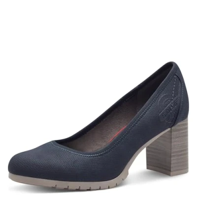 Abbildung von s.Oliver Damen Pumps mit Blockabsatz Elegant, Blau (Navy), 39 EU