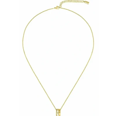 Abbildung von BOSS Jewelry Halskette mit Anhänger für Damen Kollektion LYSSA aus Gelbgold einem Charm 1580347