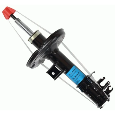 Abbildung von SACHS 315 464 Stoßdämpfer rechts Gasdruck Zweirohr Federbein oben Stift FIAT: 500 Hatchback, C Convertible