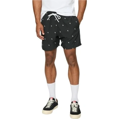 Abbildung von Urban Classics Embroidery Swim Shorts Black/Palmtree M